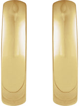 18K Gold Hinged Hoop Earrings III - view 2