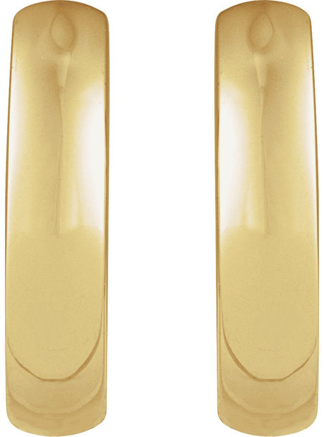 18K Gold Hinged Hoop Earrings III - view 2