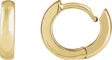 14K Gold Hinged Hoop Earrings No. 13 - Yellow Gold - view 3