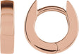 14K Gold Hinged Hoop Earrings VII - Rose Gold