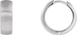Platinum Hinged Hoop Earrings No. 9