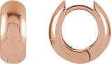 14K Gold Hinged Hoop Earrings No. 2 - Rose Gold