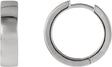 Platinum Hinged Hoop Earrings