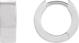 Platinum Hinged Hoop Earrings No. 6