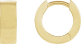 14K Gold Hinged Hoop Earrings No. 10 - Yellow Gold
