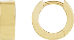 14K Gold Hinged Hoop Earrings No. 10 - Yellow Gold