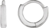 14K Gold Hoop Earrings II - White Gold