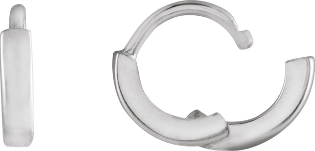 14K Gold Hoop Earrings II - White Gold - view 2