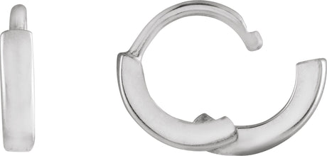 Platinum Hoop Earrings II - view 2