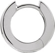 14K Gold Hinged Hoop Earrings No. 13 - White Gold