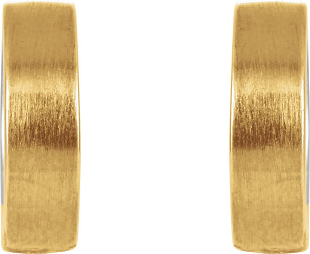 14K Gold Hinged Hoop Earrings No. 11 - view 2