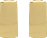 14K Gold Hinged Hoop Earrings No. 14 - Yellow Gold - view 3