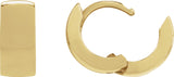 14K Gold Hinged Hoop Earrings No. 14 - Yellow Gold - view 2