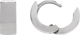 14K Gold Hinged Hoop Earrings No. 14 - White Gold - view 2