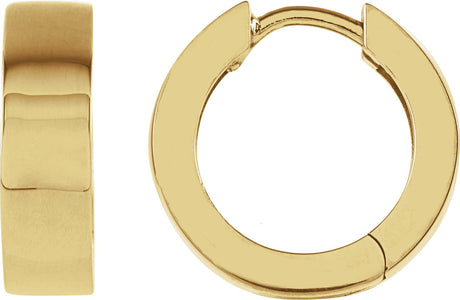 18K Gold Hinged Hoop Earrings II
