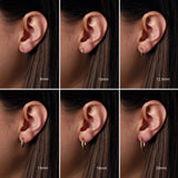 18K Gold Hoop Earrings - view 2