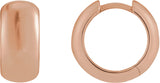 14K Gold Hinged Hoop Earrings VIII - Rose Gold