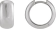 Platinum Hinged Hoop Earrings VIII