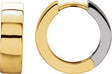 14K Gold Hinged Hoop Earrings No. 11