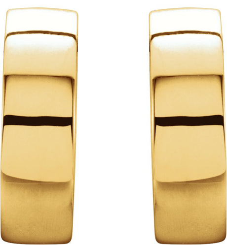 14K Gold Hinged Hoop Earrings No. 5 - view 2