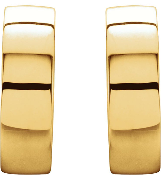 14K Gold Hinged Hoop Earrings No. 5 - view 2
