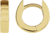 14K Gold Hinged Hoop Earrings VII - Yellow Gold
