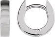 Platinum Hinged Hoop Earrings VII