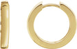 18K Gold Hinged Hoop Earrings - Yellow Gold