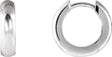 Platinum Hinged Hoop Earrings X