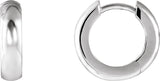 Platinum Hinged Hoop Earrings X