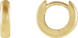 14K Gold Hinged Hoop Earrings VI - Yellow Gold - view 2