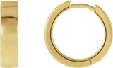 14K Gold Hinged Hoop Earrings - Yellow Gold