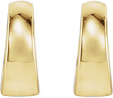 14K Gold Hinged Hoop Earrings No. 4 - view 2