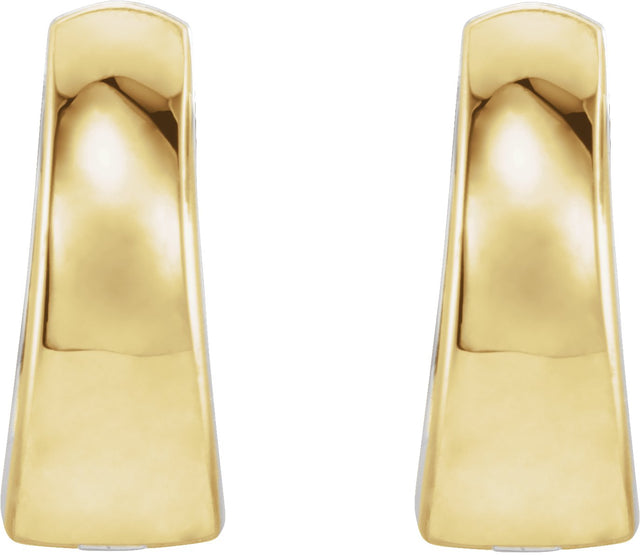 14K Gold Hinged Hoop Earrings No. 4 - view 2