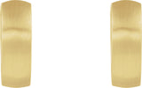 14K Gold Hinged Hoop Earrings No. 15 - Yellow Gold - view 2