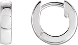 14K Gold Hoop Earrings - White Gold