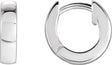 Platinum Hoop Earrings