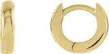 14K Gold Huggie Hoop Earrings - Yellow Gold