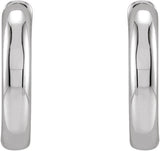 Platinum Hinged Hoop Earrings No. 4 - view 2