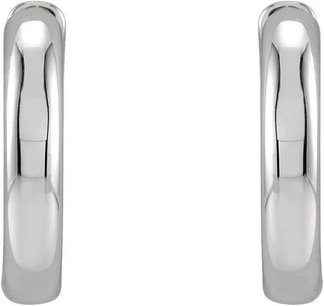 Platinum Hinged Hoop Earrings No. 4 - view 2