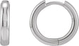 Platinum Hinged Hoop Earrings No. 4