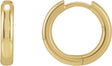 14K Gold Hinged Hoop Earrings No. 8 - Yellow Gold