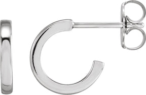 Platinum Hoop Earrings IV