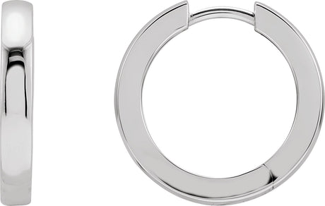 10K Gold Hinged Hoop Earrings - view 2