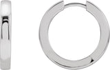 14K Gold Hinged Hoop Earrings IV - Rose Gold - view 3