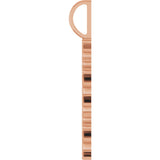 14K Gold Mama Pendant – 30.19x3.32mm - Rose Gold - view 3