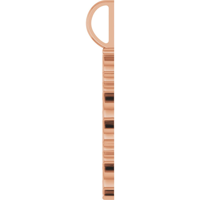 14K Gold Mama Pendant – 30.19x3.32mm - Rose Gold - view 3