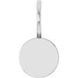 Platinum Engravable Disc Pendant