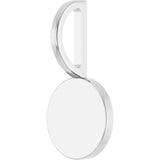 14K Gold Engravable Disc Pendant - White Gold - view 2