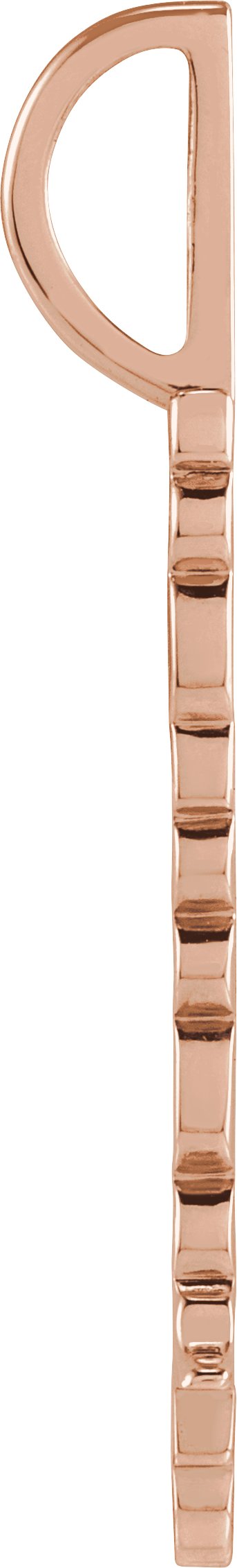 14K Gold Namaste Pendant - Rose Gold - view 2